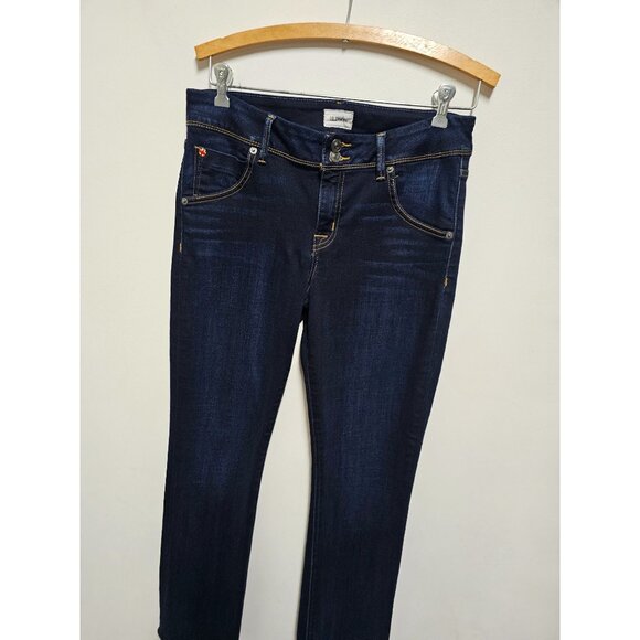 Hudson Jeans 30 Dark Wash Soft & Stretchy COLLIN Mid-Rise Skinny Ankle - Picture 4 of 7